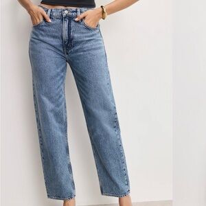 Good American Light Blue Straight Leg Jeans